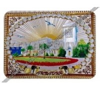 Ливадийский дворец картина СЕРЕБРО (FS-22) магнит фольга c тиснением (25/300)