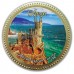 Медаль шоколадная сувенирная Ласточкино гнездо №1,  65 гр. (50 шт/уп)