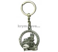 Брелок Крым (key 49-С) Ласточкино гнездо  контурное серебро 12 шт./уп.