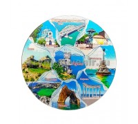 Магнит фольга круг. (№ 13-30) Крым (Карабут) 10 шт./уп.