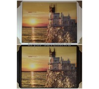 Картина-фото Ласточкино гнездо Закат 3-Д