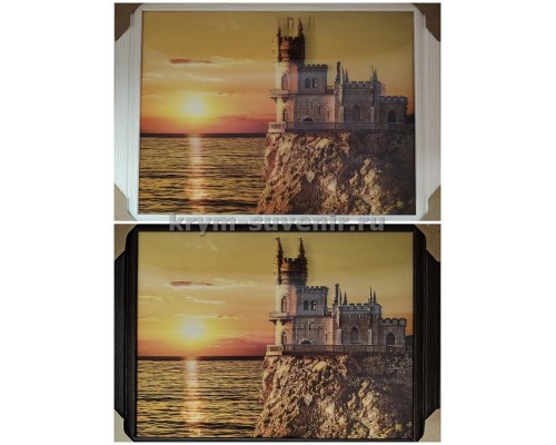 Картина-фото Ласточкино гнездо Закат 3-Д