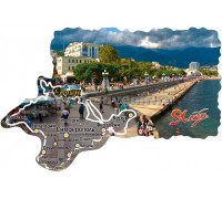 Магнит акр.контур Ялта (104-11-06)