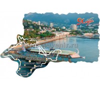 Магнит акр.контур Ялта (104-11-08)