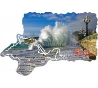 Магнит акр.контур Ялта (104-11-09)