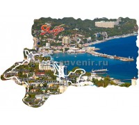 Магнит акр.контур Ялта (104-11-11)